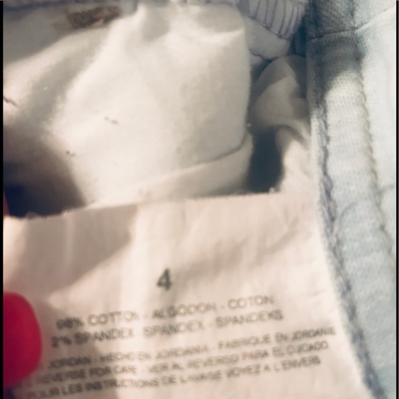 Light Blue High Waist Capris Sz 4 - Picture 6 of 7